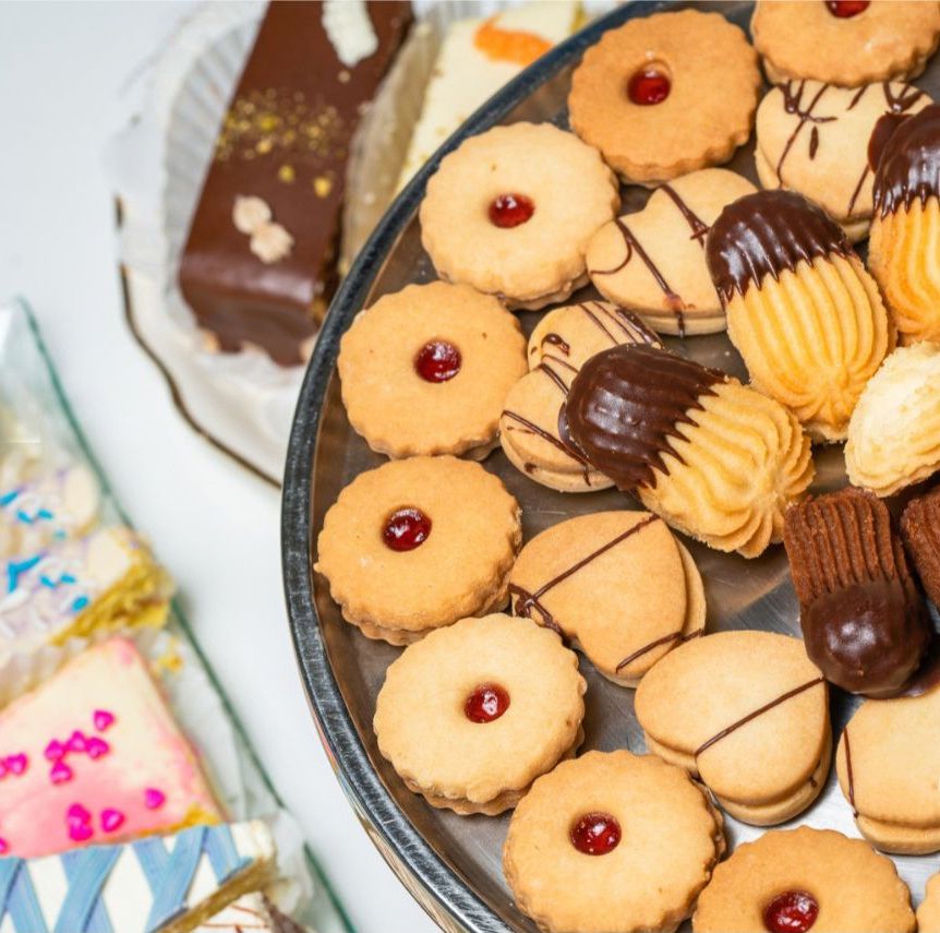 variety of cookies on a plate